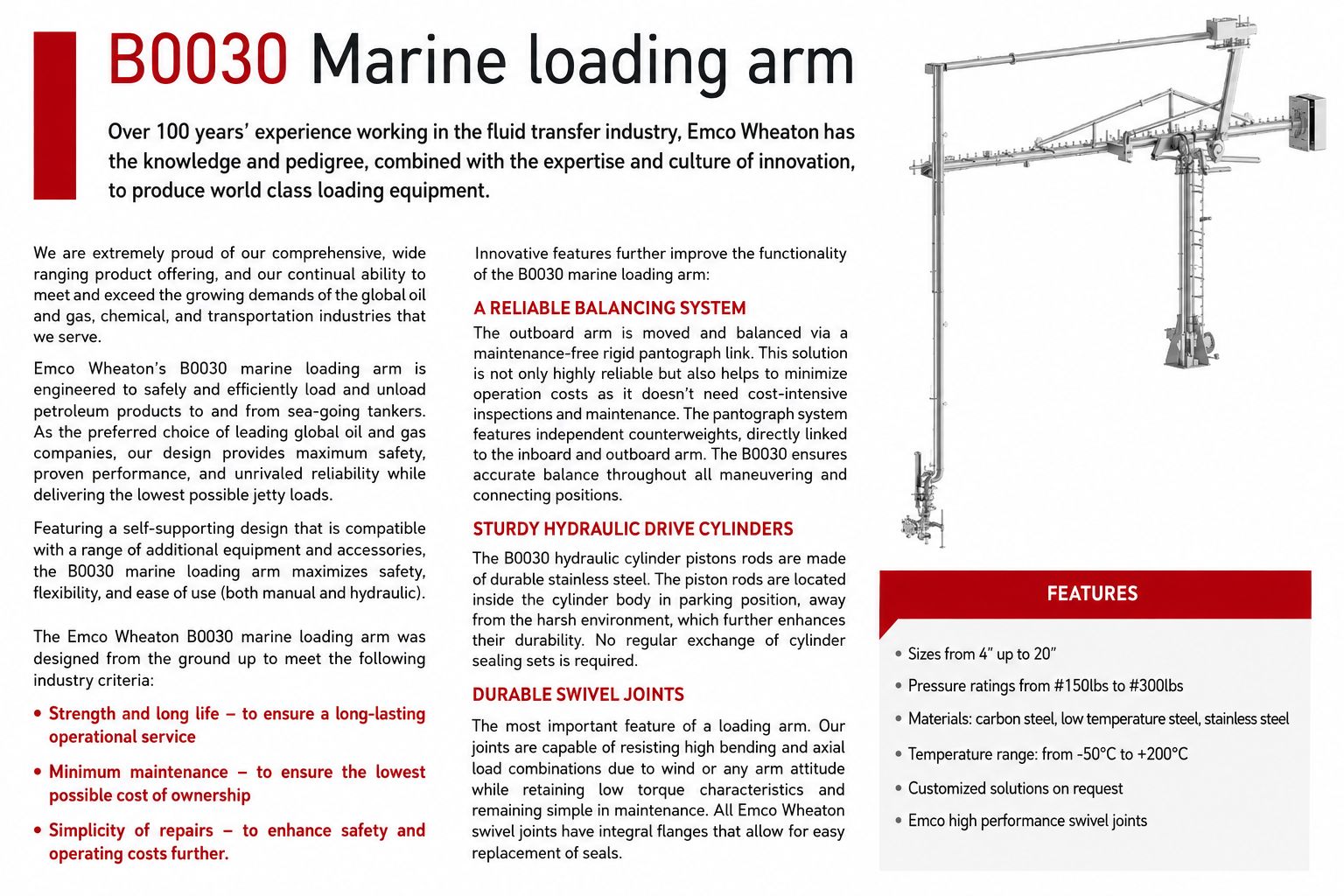 B0030 Specification 1